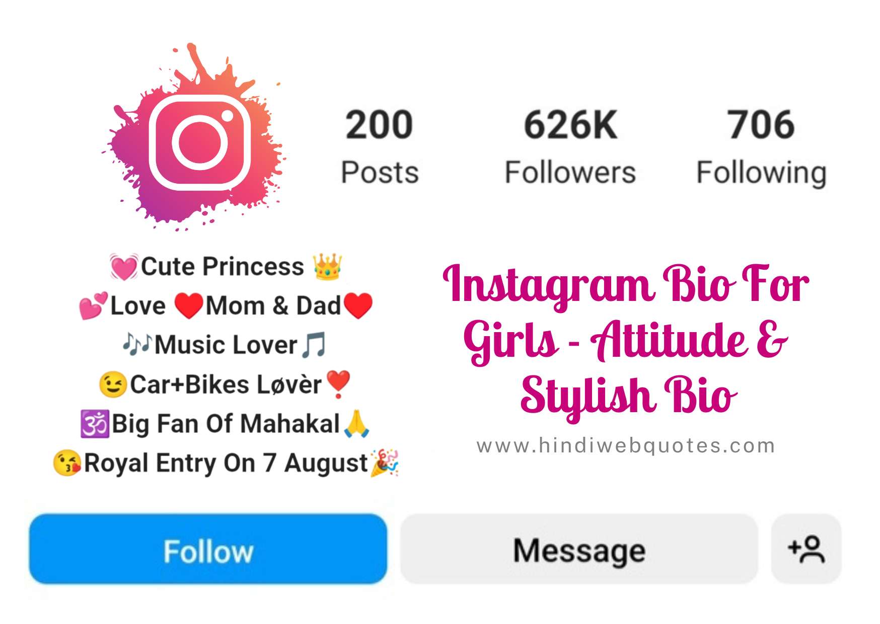 Best Instagram Bio For Girls Attitude Stylish Bio For Insta 2024 